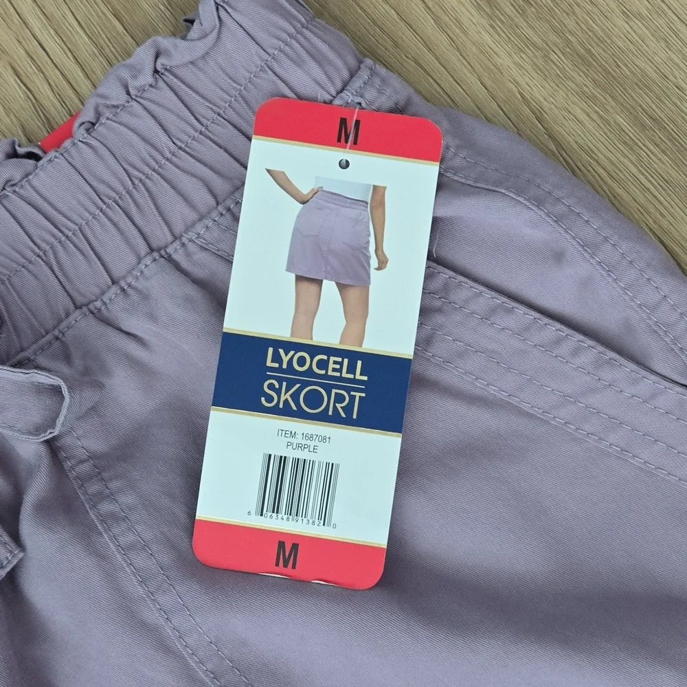 DAKOTA BLUE Purple Drawstring Skort Medium - Picture 2 of 5